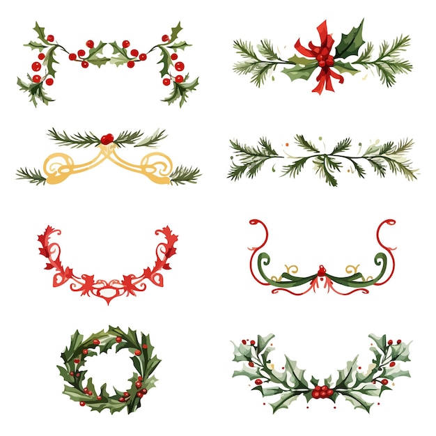 Christmas collection floral mofits and frames