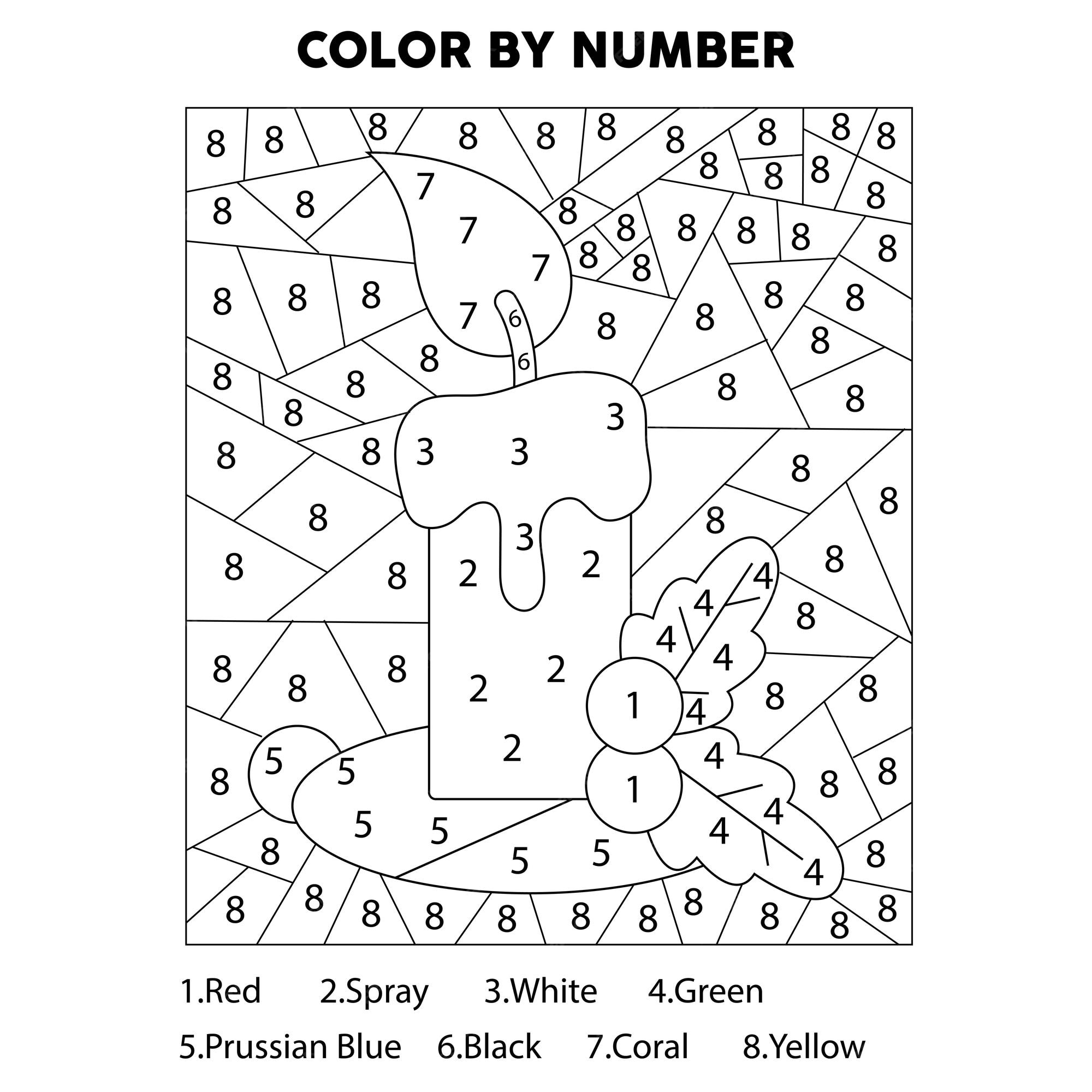 free printable color by number christmas coloring pages