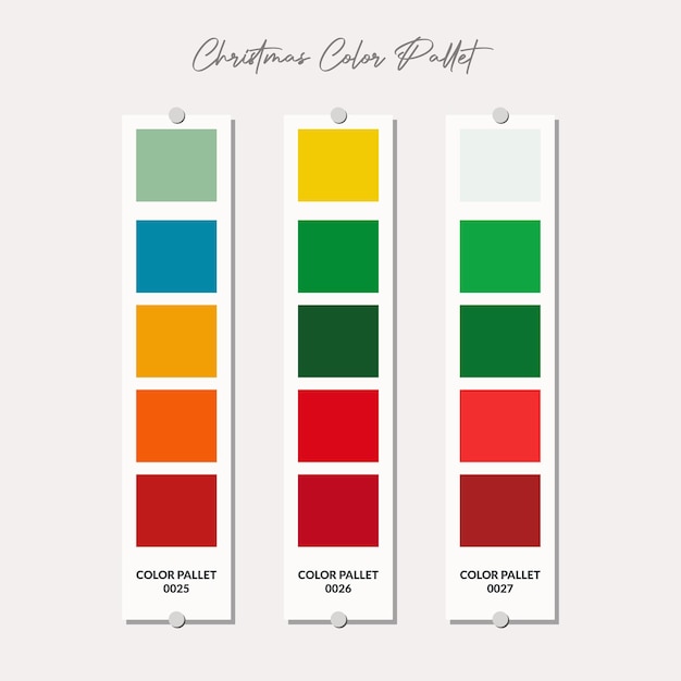 Christmas color palette