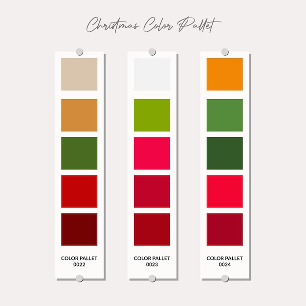 Christmas color palette