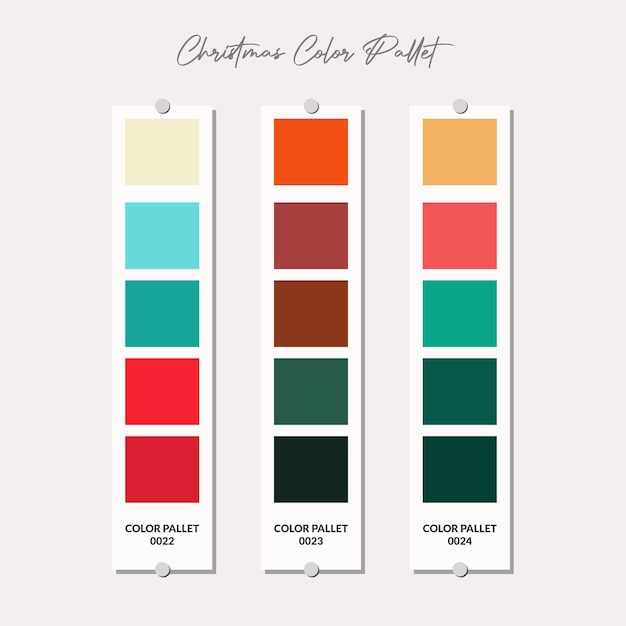 Christmas color palette