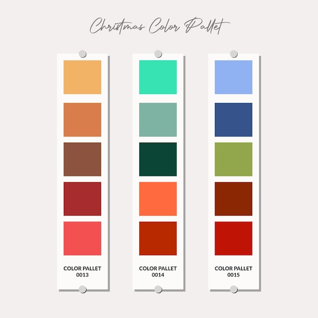 Christmas color palette