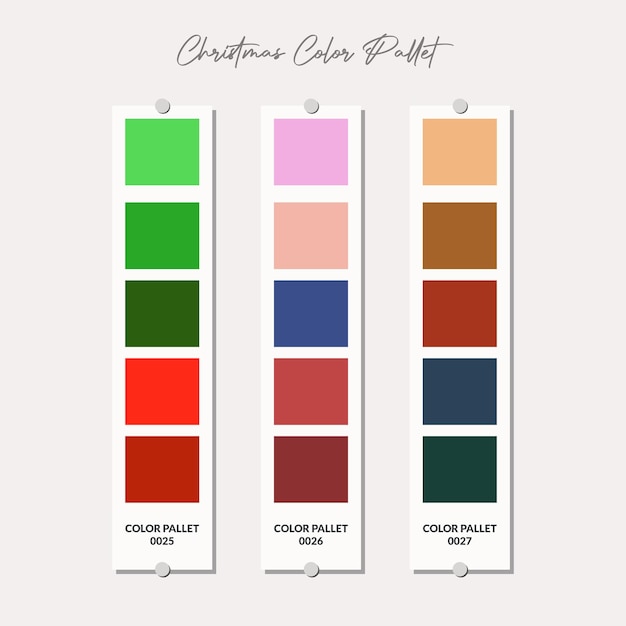 Christmas color palette