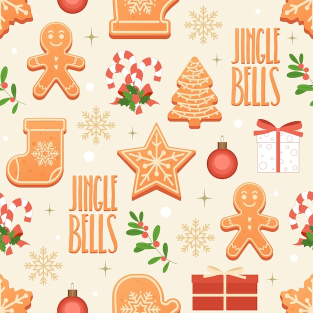 Christmas colorful seamless surface pattern