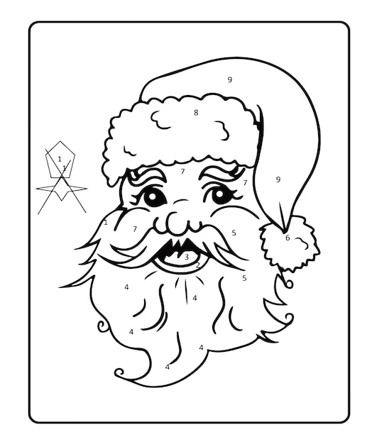 Christmas coloring page for kids,