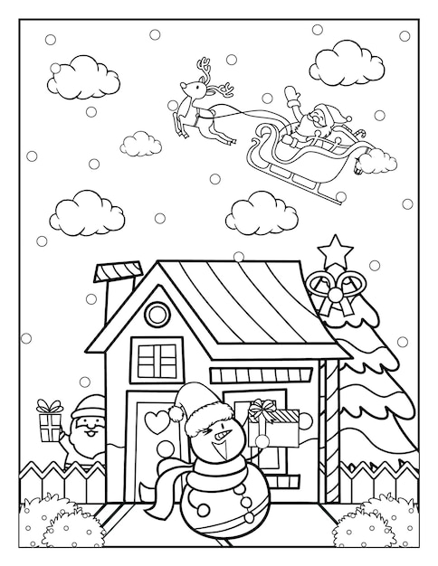 Christmas coloring pages for kids