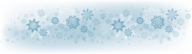 青の雪片のセットのクリスマスの構成デザインの要素