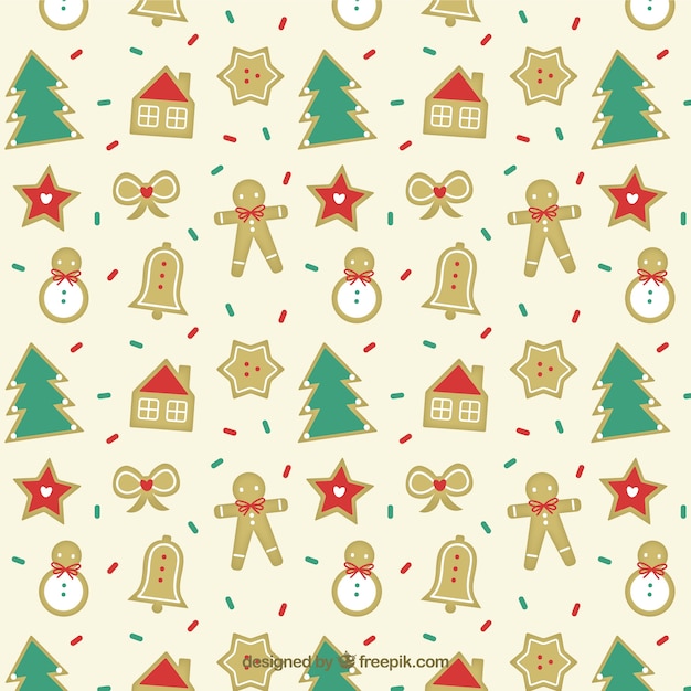 Christmas cookies pattern
