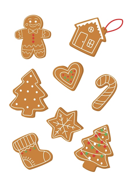 Vector christmas cookies