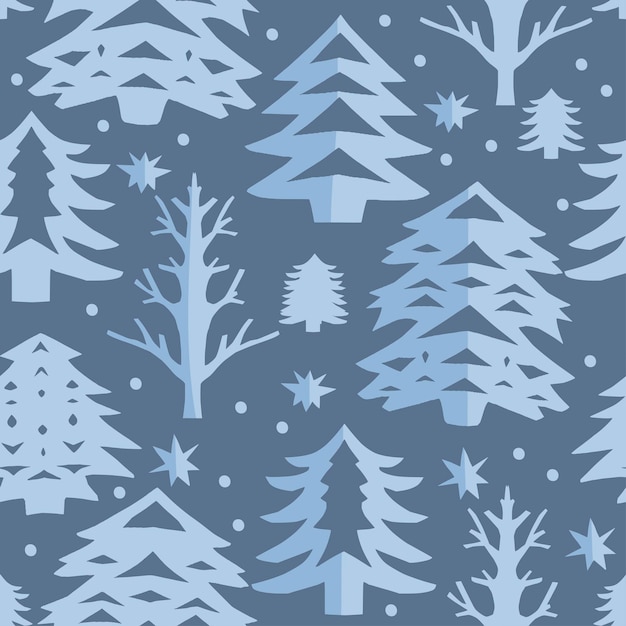 Christmas cut out seamless pattern