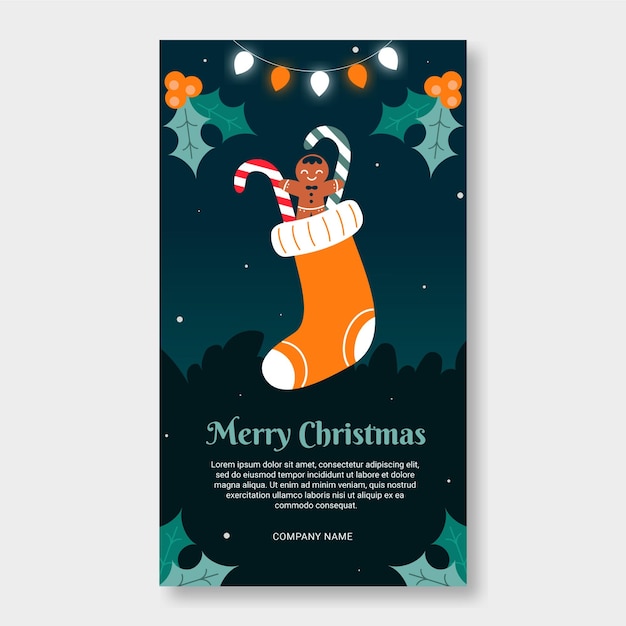 christmas cute banner and social media collection