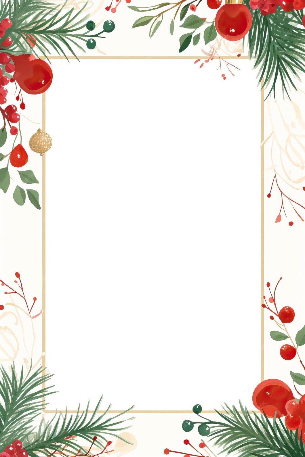 Premium Vector | Christmas cute frame background border pattern yellow ...