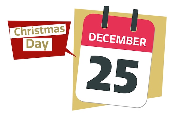 Christmas Day calendar date december 25