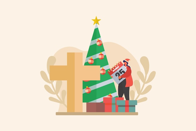 Christmas Day Flat Design