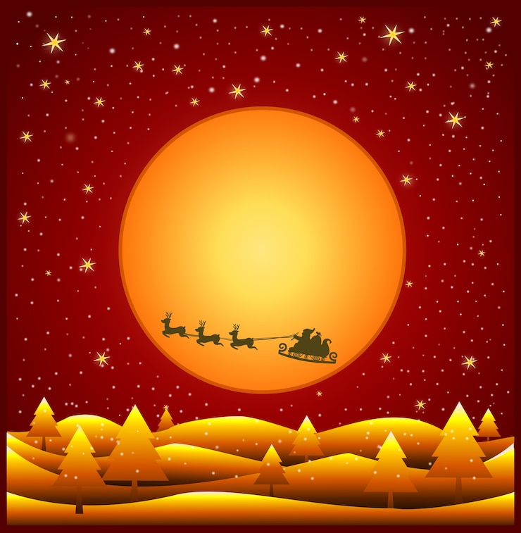 वेक्टर christmas day red background presentation in vector format
