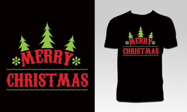 クリスマスの日のTシャツのデザイン