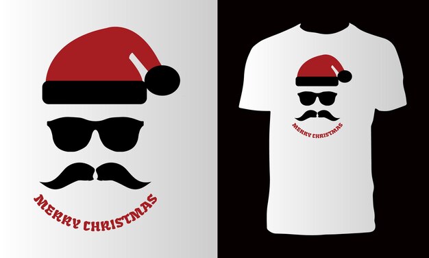 クリスマスの日のTシャツのデザイン