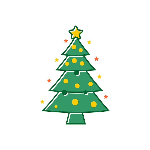 Christmas Decoration Icon Vector Template