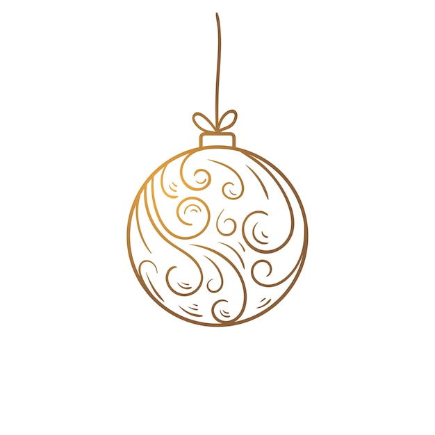 Vector christmas decoration ornament illustration circle