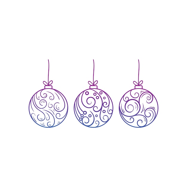 Christmas decoration ornament illustration circle