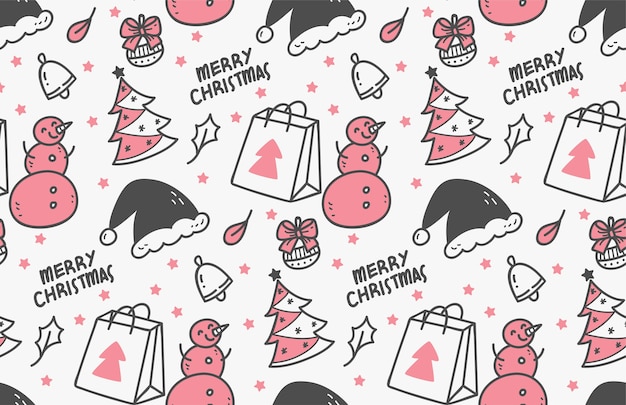 Vector christmas decoration pattern