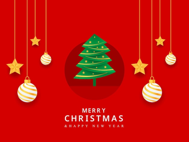 Vector christmas decorative background banner design