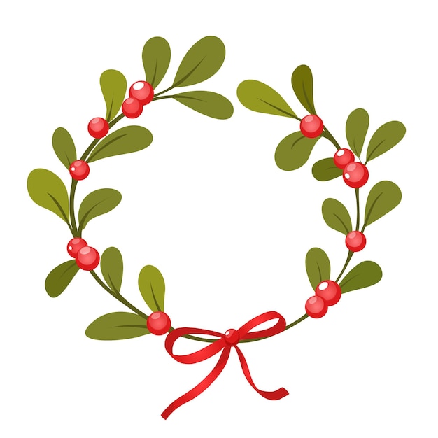 Christmas decorative floral wreath