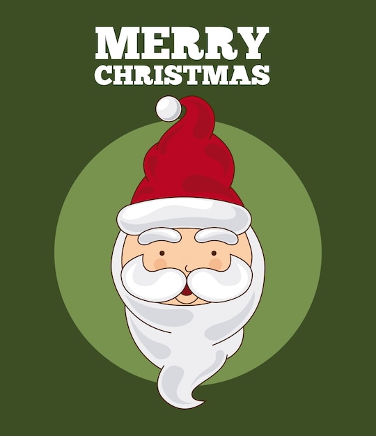 christmas design over  green background vector illustration