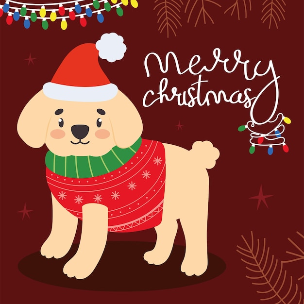 Christmas dog design