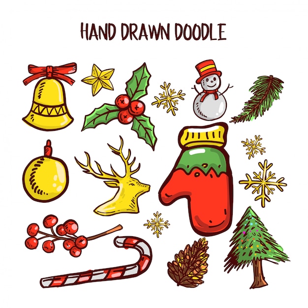 Christmas doodle art set