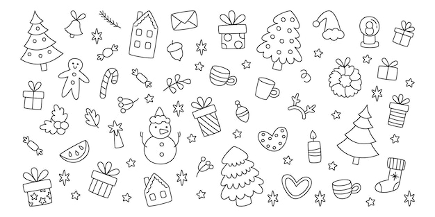 Christmas Doodle Elements