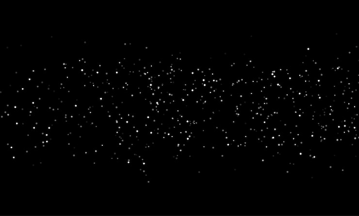 Vector christmas dust glowing bokeh confetti light and glitter texture overlay for your design festive