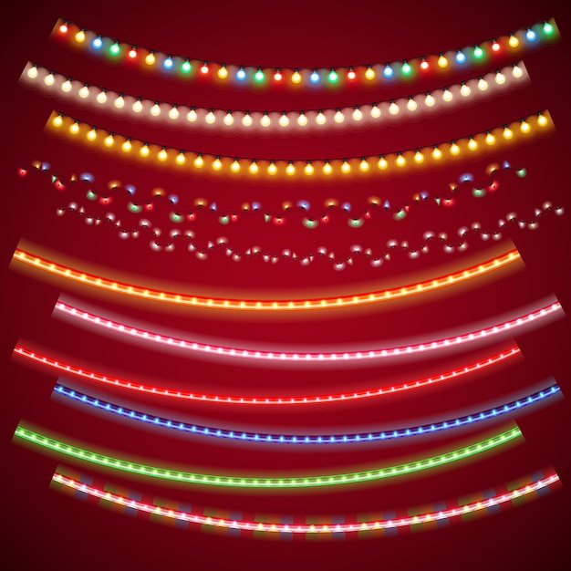 Christmas electric garlands set