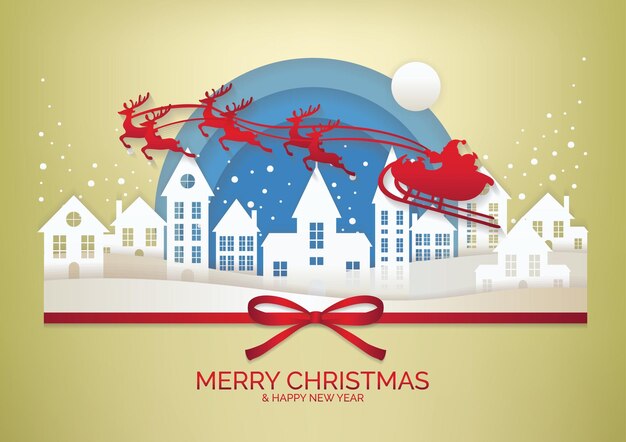 christmas elements banner template background vector