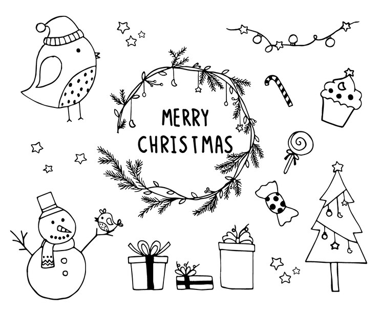 Vector christmas elements