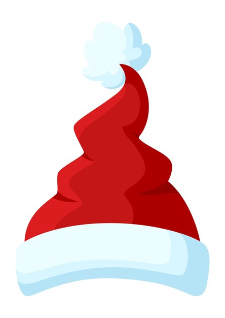 Christmas elf hat. new year holiday costume. vector illustration