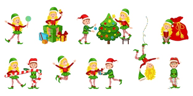 Christmas elves set