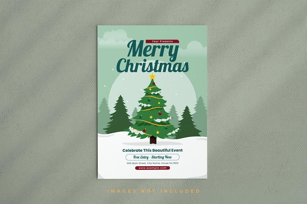 christmas event flyer template