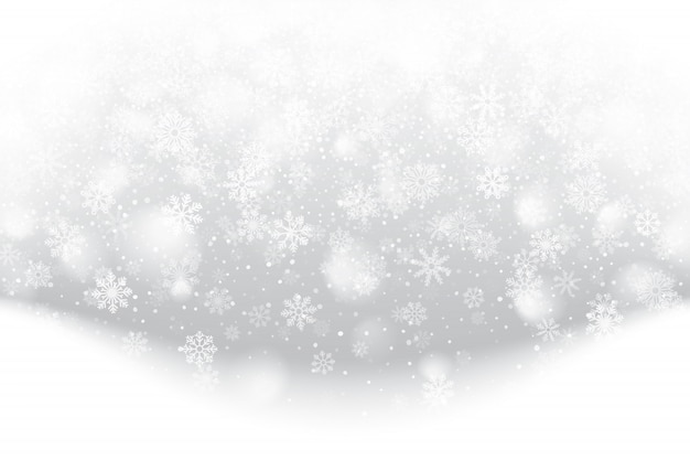 Christmas falling snow effect illustration