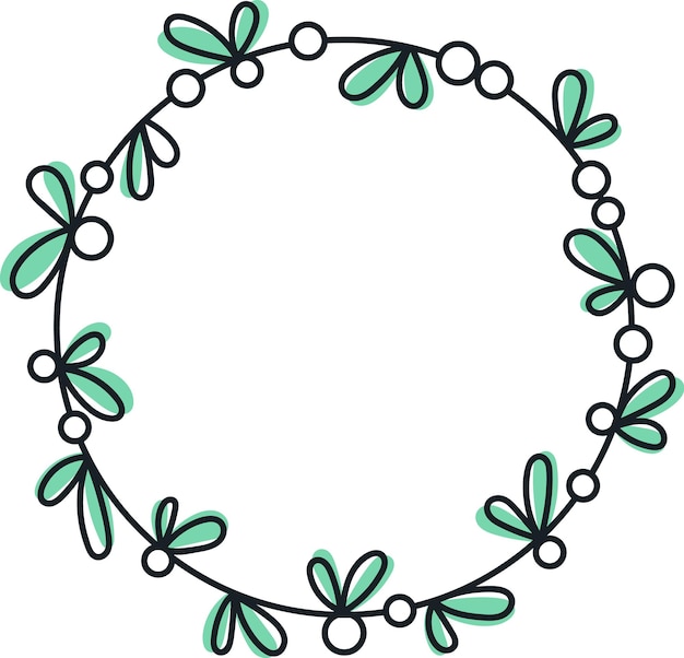 Christmas Floral Circle Wreath