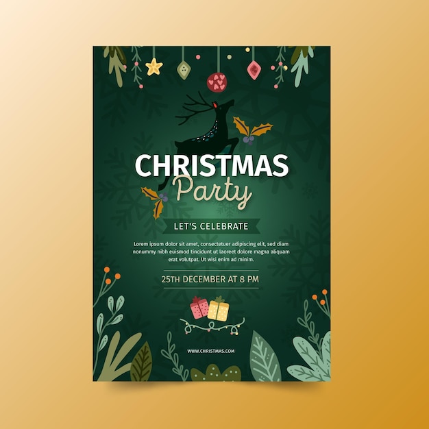 Christmas flyer a5 vertical