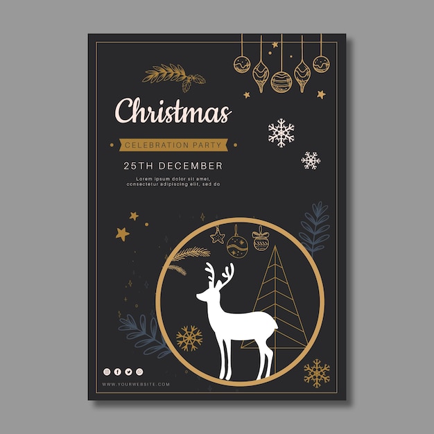 Christmas flyer template