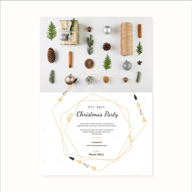 Christmas flyer template