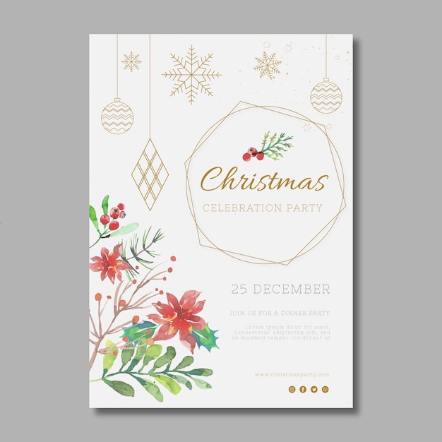 Christmas flyer template