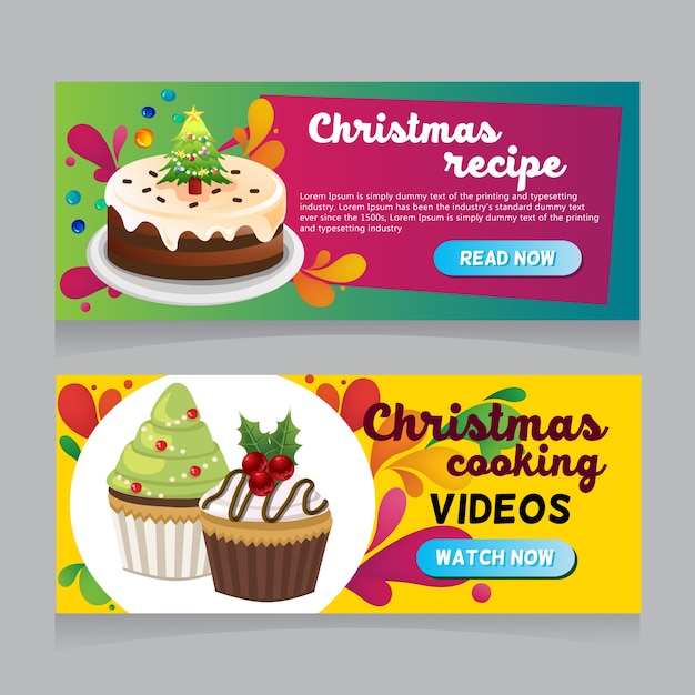 christmas food web banner