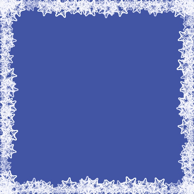 Christmas Frame with Snowflakes