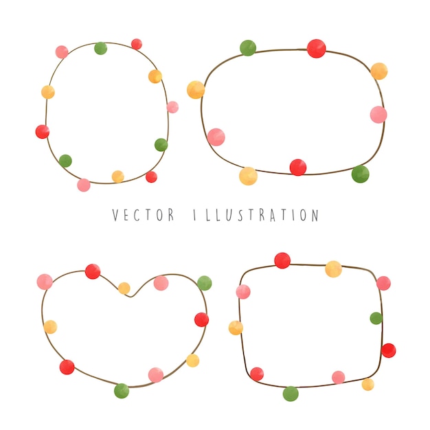 Vector christmas frame