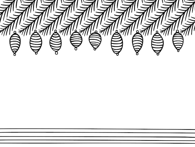벡터 ⁇ 색 바탕 에 고립 된 크리스마스 장식 및 장식 패턴 손 으로 그린 스케치