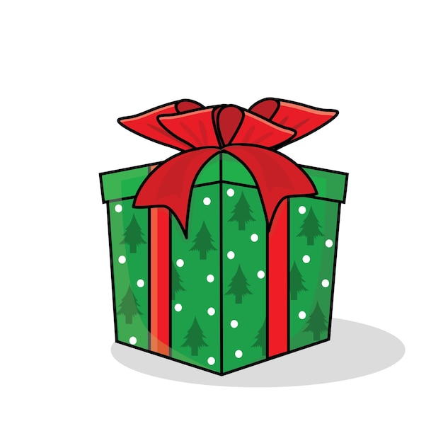 christmas gift box cartoon vector christmas present