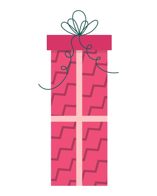 Christmas gift box Vector illustration